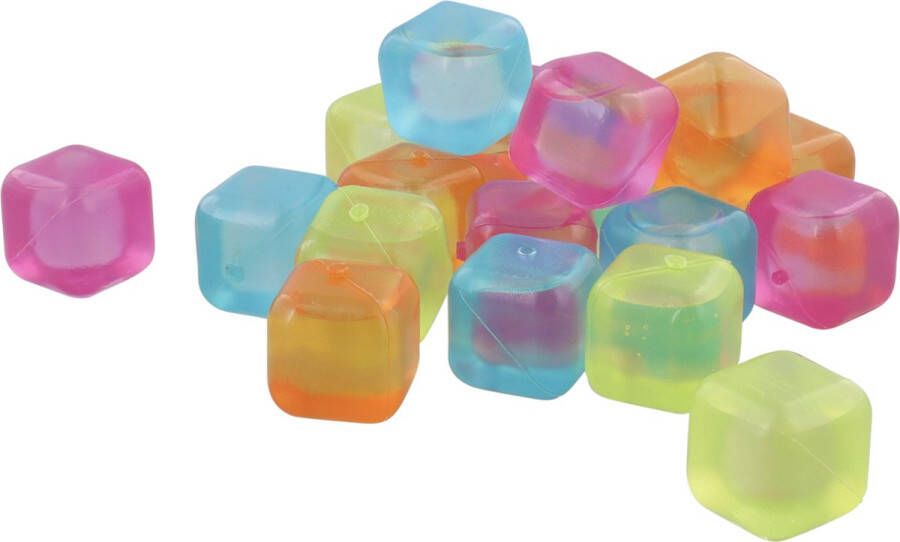Merkloos Sans marque Herbruikbare ijsblokjes Duurzaam Milieuvriendelijk Stevig kunststof Gekleurd 20 stuks