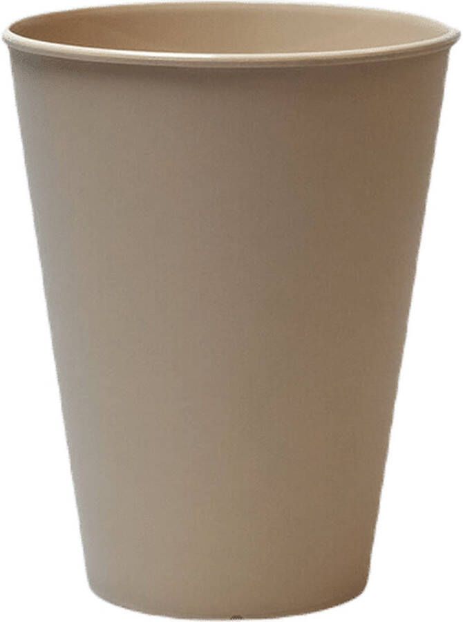 Herbruikbare koffiebeker PP bruin 300 ml Inhoud: 1 stuks