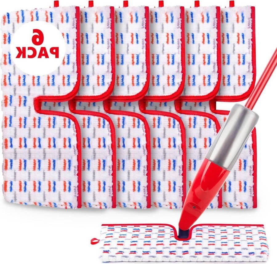 Herbruikbare Microfiber Mop Pads Compatibel met O-Cedar Promist MAX Spray Mop Dikke Dubbelzijdige Vullingen voor Nat en Droog Gebruik
