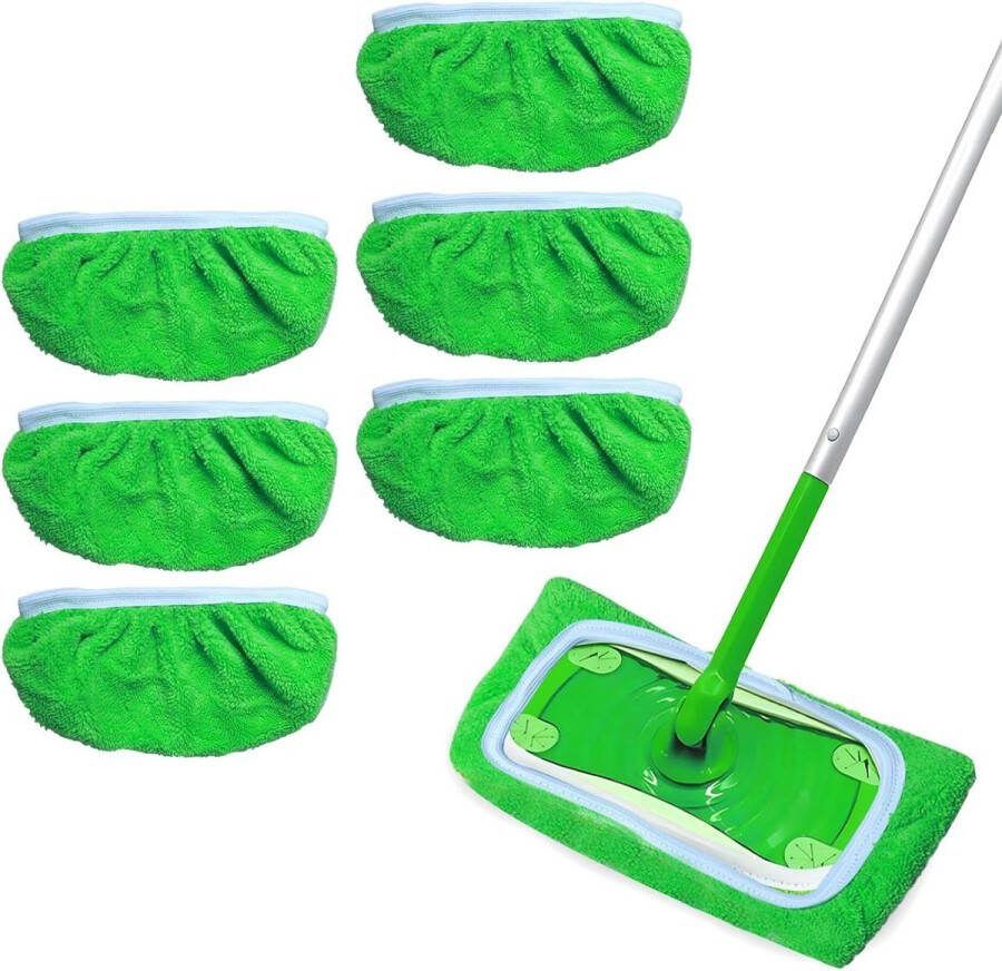 Herbruikbare Mop Refill Pads 6 Pack voor Swiffer Sweeper Droge en Natte Veegdoeken Mops Mop