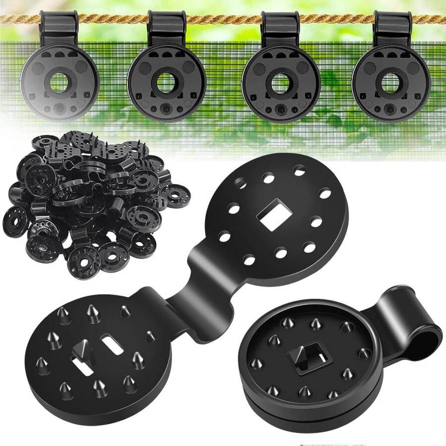 Herbruikbare Plastic Clips voor Schaduwdoek 50 Stuks Afdekkingsnet Accessoires