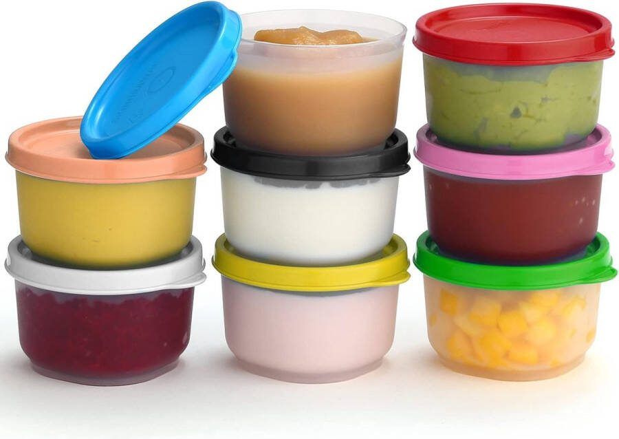 Herbruikbare Plastic Vershouddozen 113g Stapelbare Luchtdichte Lekvrije Voedselcontainers voor Snacks Noten Babyvoeding Picknick BPA-vrij