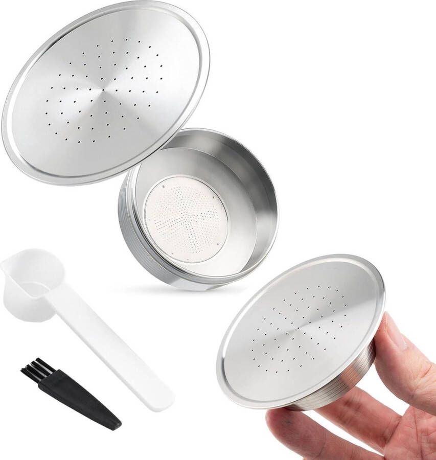 Herbruikbare Roestvrij Staal Koffie Pod Filter Hervulbare Capsule Set Voor SENSEO HD7801 Koffiemachine Accessoire