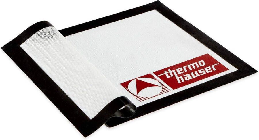 Herbruikbare siliconen bakmat van glasweefsel grijs hittebestendig tot ca. +230 °C 520 x 315 cm (GN 1 1)