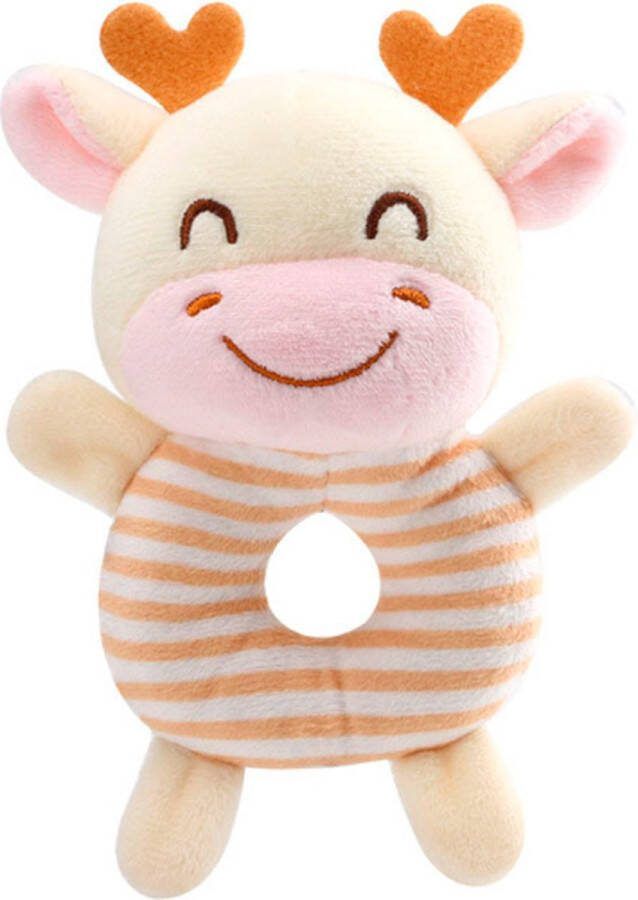Hert Rond Rammelaar Baby Peuter Kleuter Kraamcadeau Babyshower Babykamer Accessoires Speelgoed- Kinderen Kinderwagen Speeltje Jongen & Meisje Grijp Bijtspeelgoed Spelen Ontdekken Educatief- Activiteitenspeeltje
