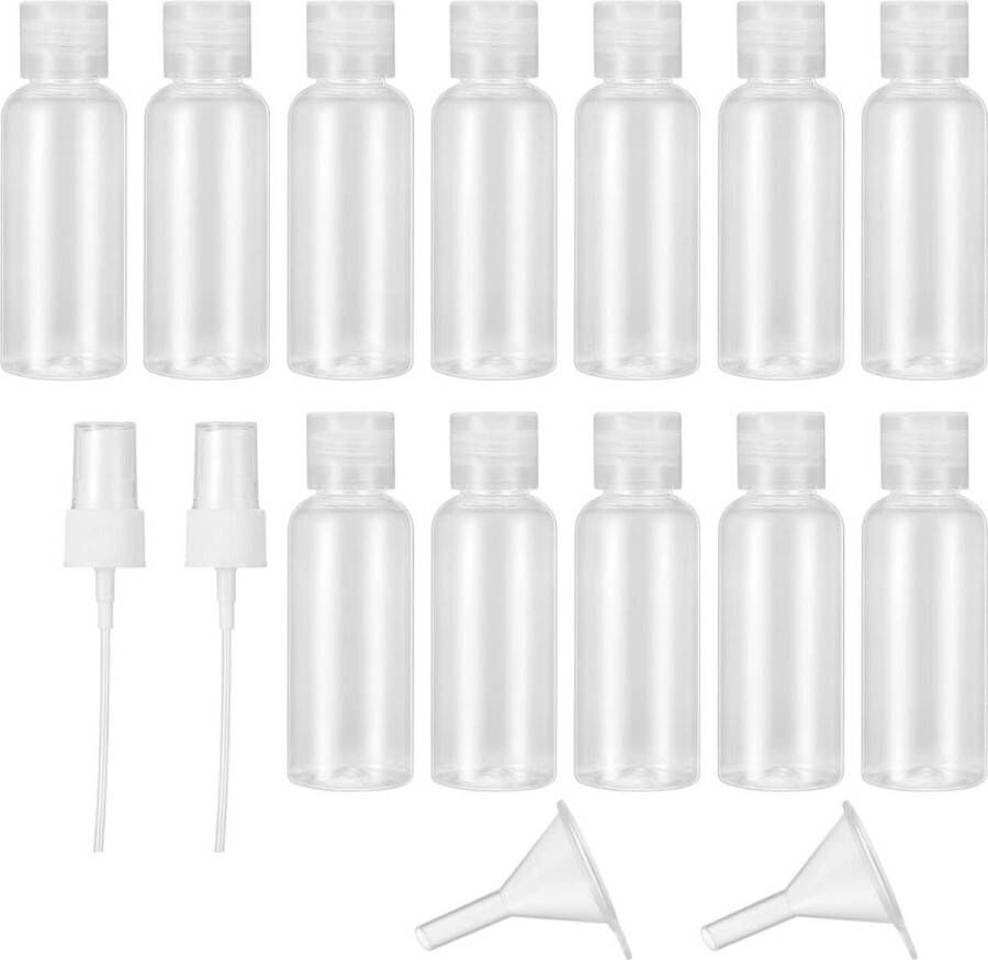 Hervulbare Reisflessen Set 50 ml Lege Plastic Flesjes Cosmetische Reiscontainers Vliegreis Flesjes Douchegel Containers HTML Content 12 Stuks reisflesjes 100ml