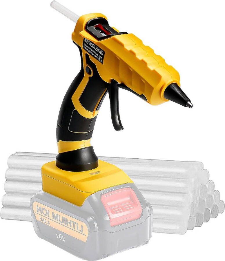 Hete-Smelt Draadloos Lijmpistool voor Dewalt 20V Batterij 50W Snelle Lijmpistolen 30 Stuks Lijmpatronen DIY Knutselprojecten en Thuisreparaties