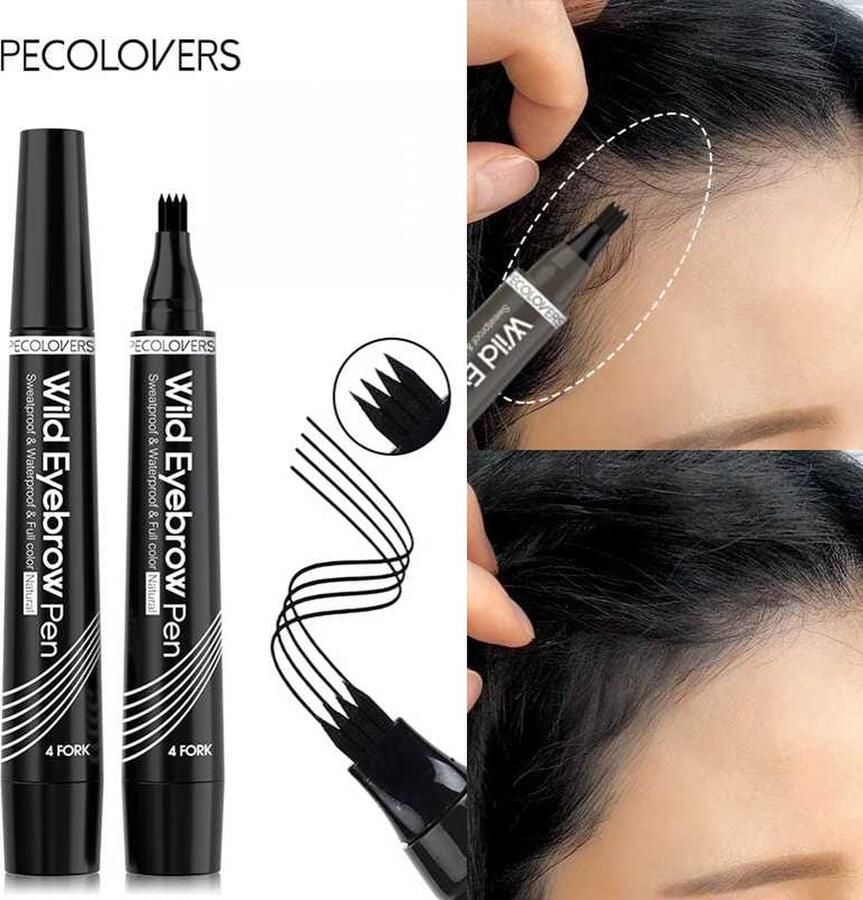 Hete Verkoop Baard Vulling Pen Kit Baard Enhancer Borstel Baard Kleuring Tools Waterdicht Zwart Bruin Haar Potlood Man Cosmetisch