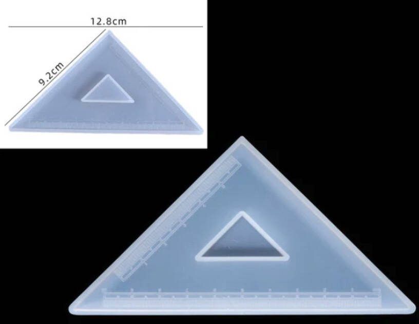 Hiden Siliconen mal Kantoor accessoires Siliconen Mallen Voor Epoxy Kantoorartikelen Driehoek