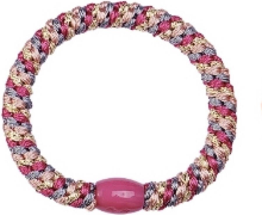 Hidzo Haarelastiekje Elastiek & armband Roze Paars cr�me