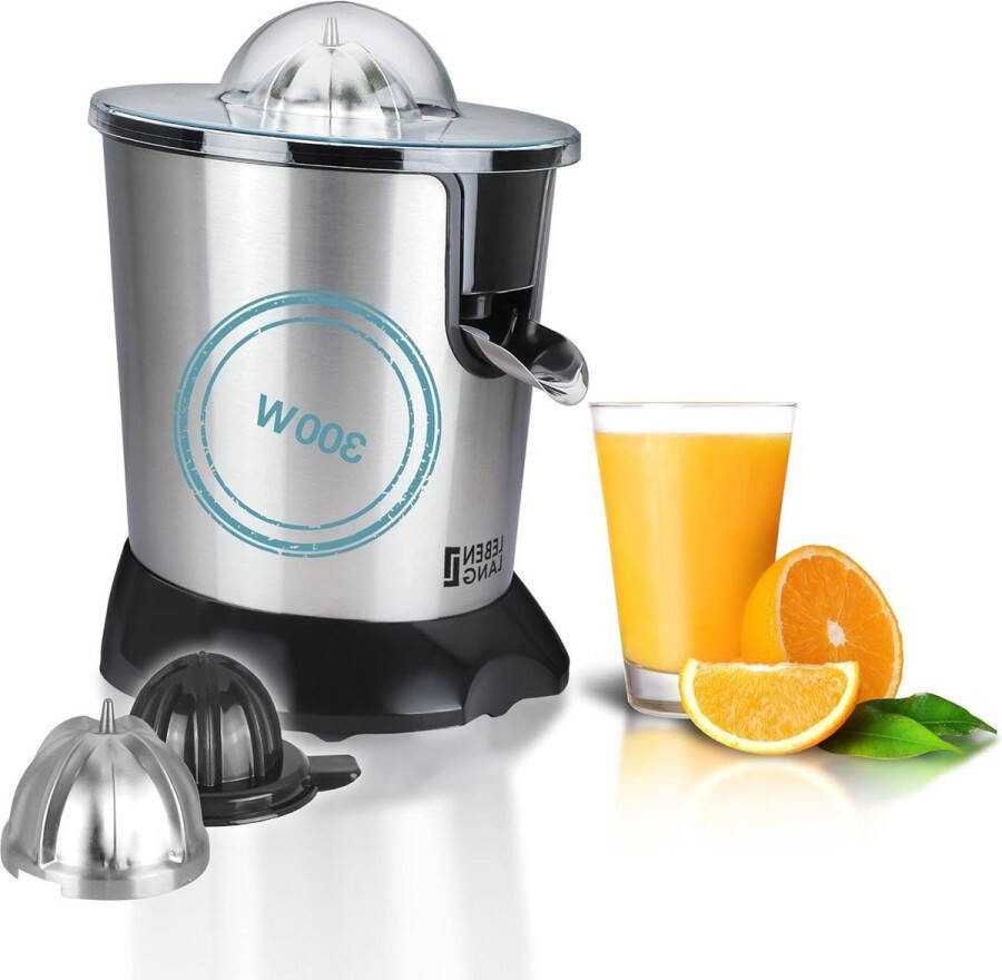High Juice Yield Electric Citrus Juicer 300 W Power Stainless Steel Cone Orange Lemon Juice