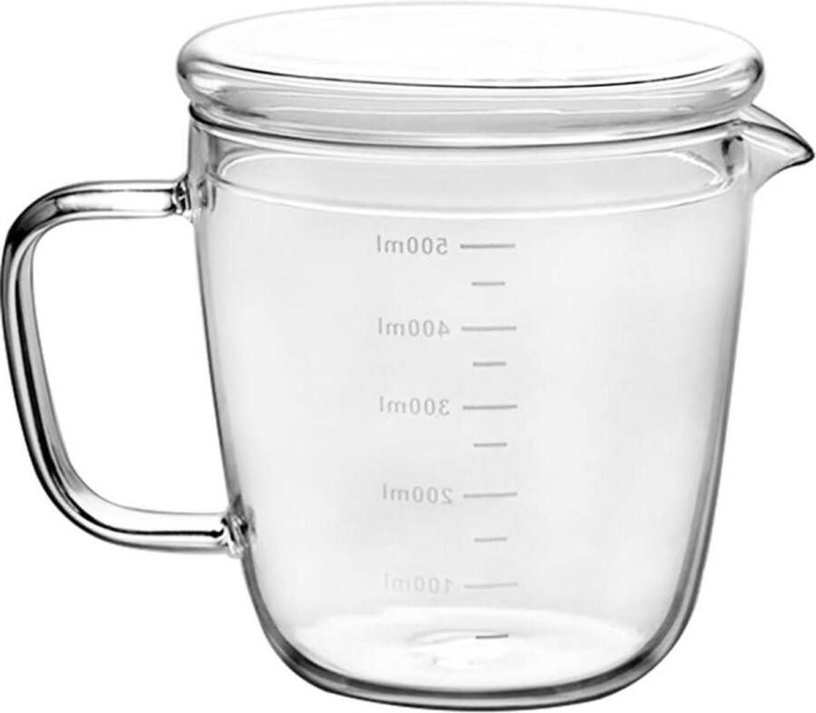 Hittebestendige Glazen Maatbeker Melkkannetje 500 ml Vetscheiding Kan voor Eieren Melk Room en Saus