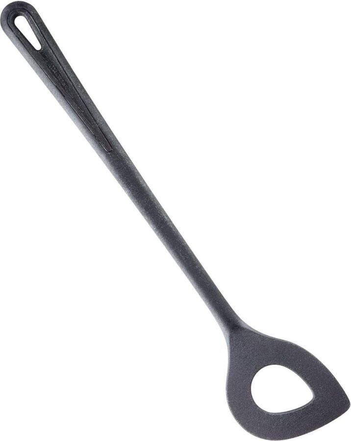 Hittebestendige Puntgat-lepel kooklepel tot 270 °C 30 cm Gentle Plus zwart mayonnaise lepel