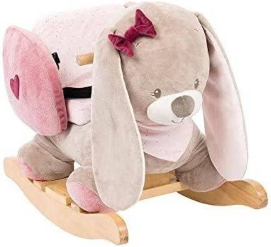 Hobbeldier Schommelpaard – Schommeldier Compact Formaat – Hobbelpaard Hout Schommelstoel voor Kinderen Speelgoed 62 x 32 x 52 cm
