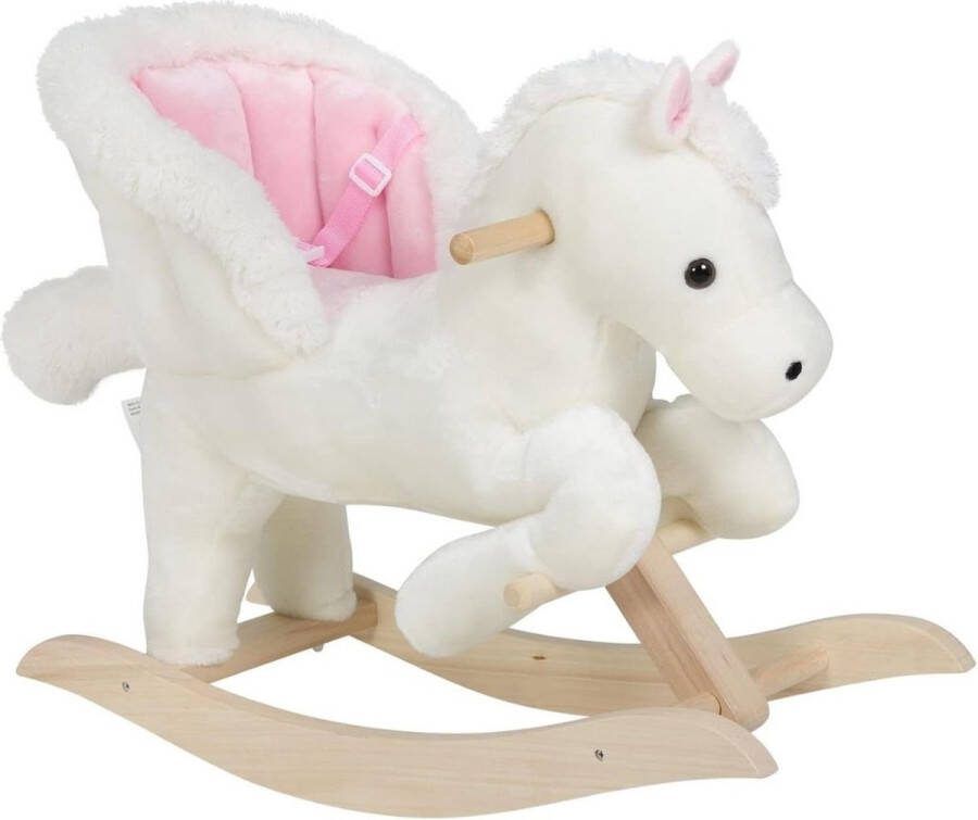 Hobbeldier Schommelpaard – Schommeldier – Hobbelpaard Met Gordel Schommelstoel voor Kinderen Speelgoed