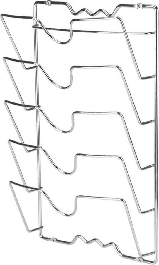 Hoekhouder Kastdeur Wandhouder 5-Pan-organizer Herbruikbaar Pannendekselhouder voor Keukenopslag