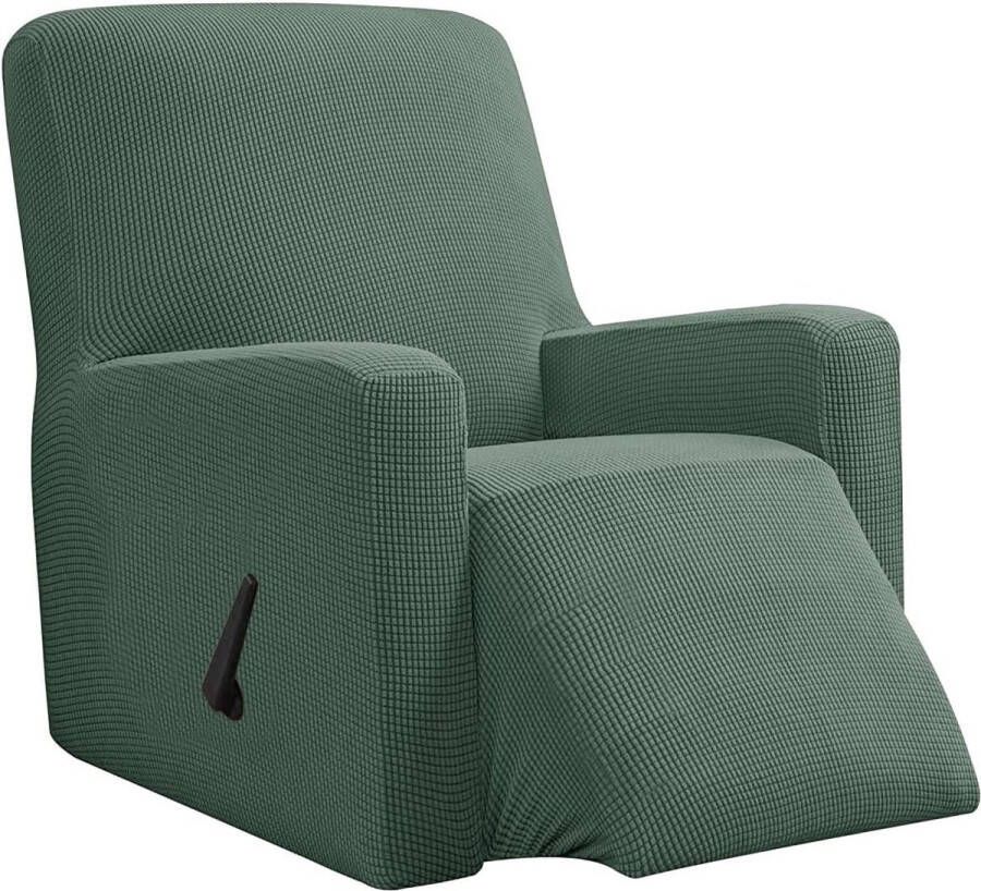 Hoes fauteuil jacquard Fauteuilhoezen stretchhoes voor relaxfauteuil compleet Elastische hoes voor tv fauteuil (Mintgroen)