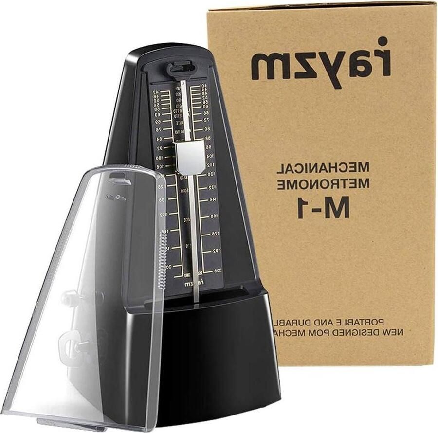 Hoge precisie mechanisch metronoom voor muziekinstrumenten piano trommel viool gitaar bas blaasinstrumenten met hoorbare klik en bel ring traditionele piramide
