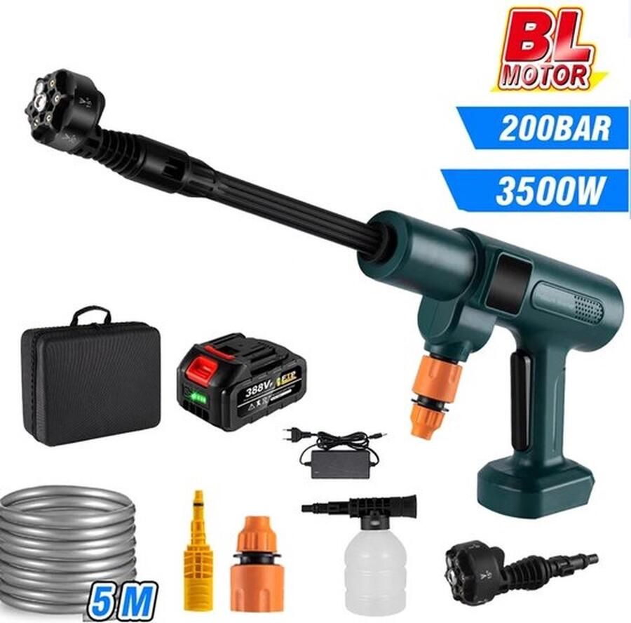 Hogedrukreiniger Hogedrukreinigers 6 In 1 Accu Hogedrukspuit Hogedrukreiniger Accessoires 200bar