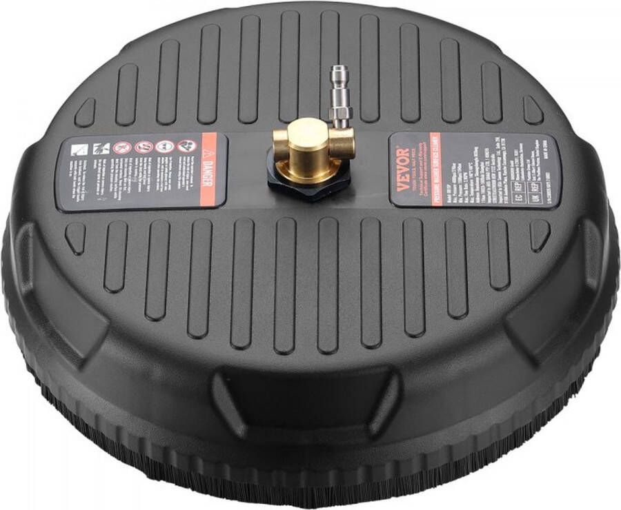 Hogedrukreiniger PP kunststof oppervlaktereiniger 3 7L min oppervlaktereiniger hogedruk φ380mm bestratingsreinigingsapparaat Max.4000PSI terrasreiniger intelligente sproeibescherming zonder stang
