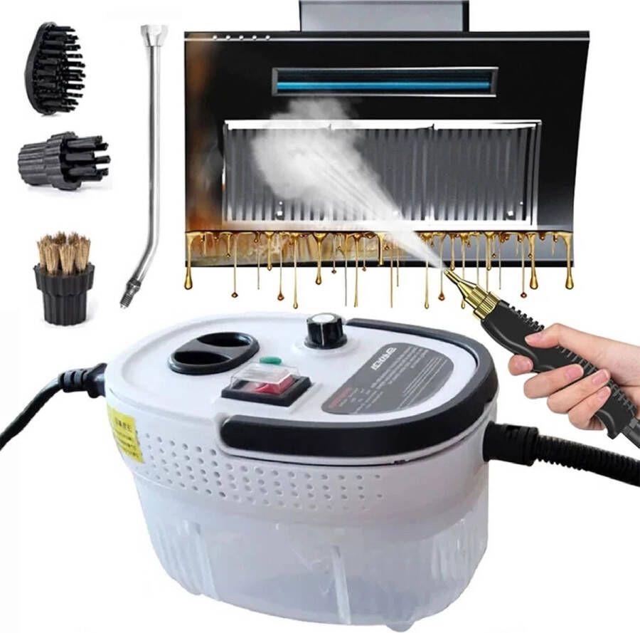 Hogedrukreiniger Stoomreiniger Huishoudelijk Voor Keuken Voor Badkamer 2500W Stoombuislengte 2 2m 900ml watertank