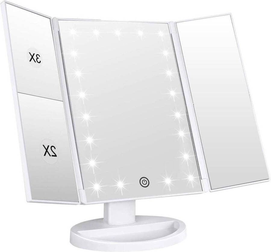Hollywood Spiegel met Verlichting LED lampen Dual Power Supply Vergrotende LED Wit Hollywood spiegel