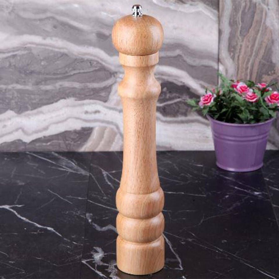 Homestardecoratie Peper en Zoutmolen set 30CM Pepermolen Zoutmolen 1 stuk Bamboe hout Duurzaam Luxe kwaliteit Hervulbaar Barbecue BBQ accesoires Zout peper kruiden