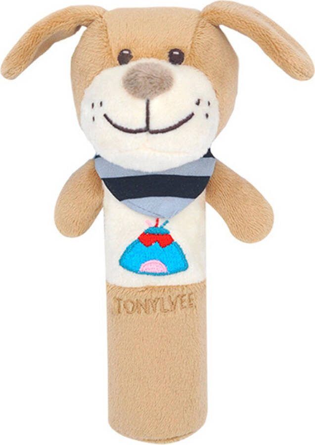 Hond Rammelaar Baby Peuter Kleuter Kraamcadeau Babyshower Babykamer Speelgoed- Kinderen Kinderwagen Speeltje Jongen & Meisje Grijp Bijtspeelgoed Spelen Ontdekken Educatief- Activiteitenspeeltje
