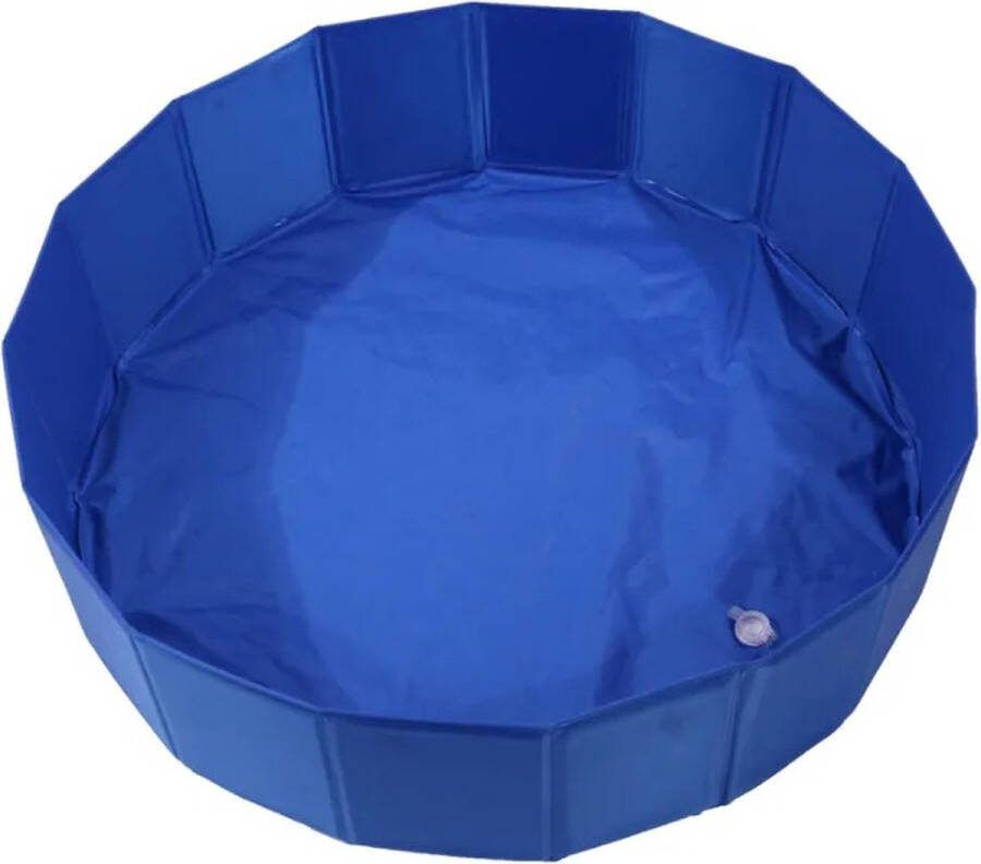One Stop Shop Hondenzwembad Groot Kinderzwembad PVC hondenbad Voor grote en kleine honden Opvouwbare hondenbad Zwembad Badkuip Waterbassin voor honden 120 x 30 cm Blauw