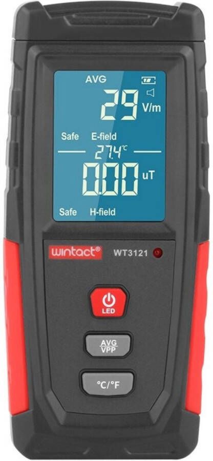 Hoobi Stralingsdetector- EMF- Meter- 5G detector- Frequentietester- Ingebouwd Alarmsysteem- Hoge Nauwkeurigheid- Elektromagnetische Stralingsmeter
