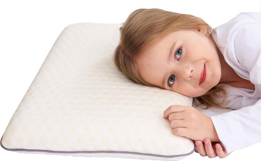Hoofdkussen voor kinderen hypoallergeen nekbeschermingskussen van memory-schuim 12 Maanden