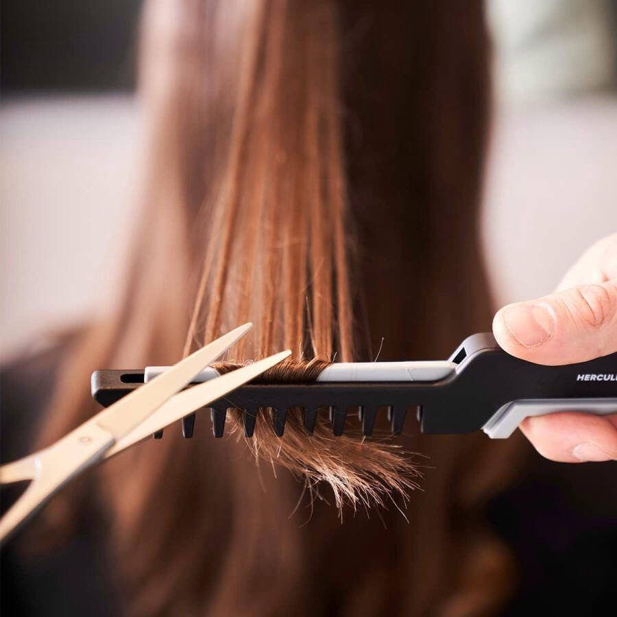 Hoogwaardige kam met handmatige spliss-kam voor het doelgericht verwijderen van gespleten haarpunten Slide & Cut Splissart 79410