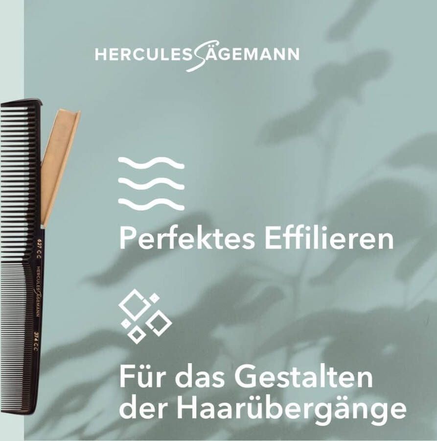 Hoogwaardige tondeuse kam met verzonken snijmes eenvoudig effileren haarovergangen knippen 18 cm