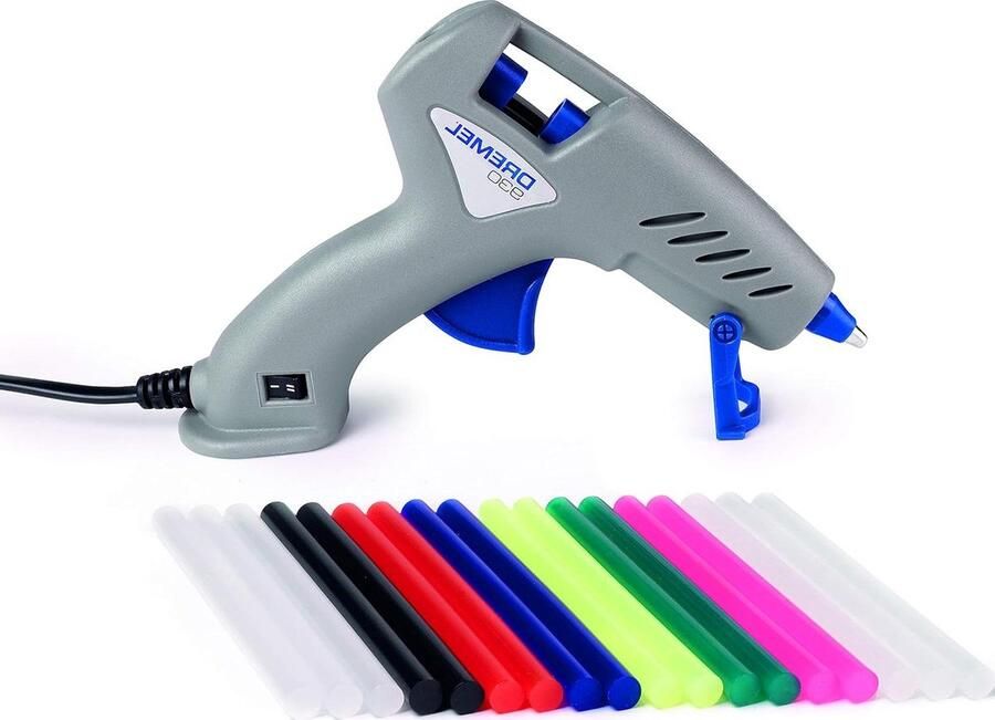 Hot Lijmpistool met Dubbele Temperatuur en Precisietip 105-165°C 18 Multifunctionele Lijmsticks Geen Druppel