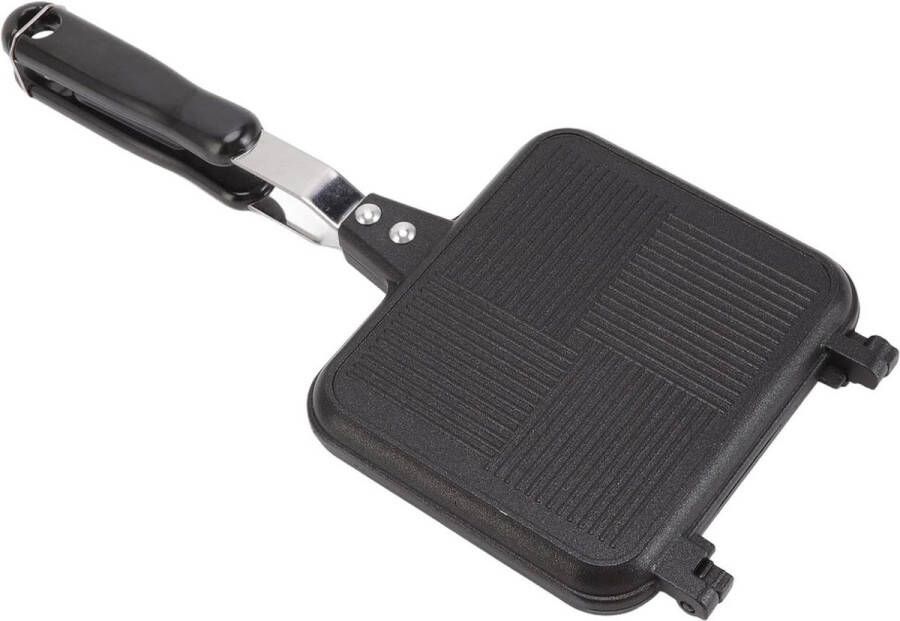 Hot Sandwich Maker Twill Met Afneembare En Anti-aanbaklaag Double Side Verwarming Sandwich Pan Fijne Ijzer Flip Ontbijt Pan Voor Thuis Keuken