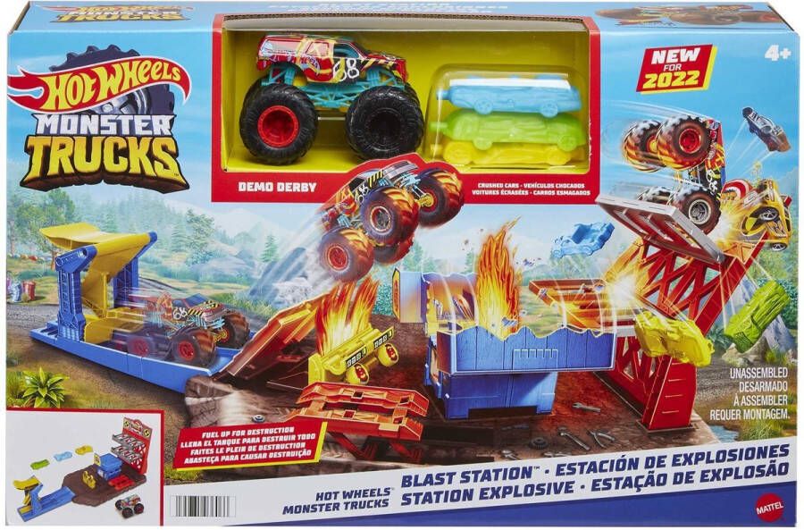 Hot Wheels 6066 Monster Trucks Blast Station Racebaan