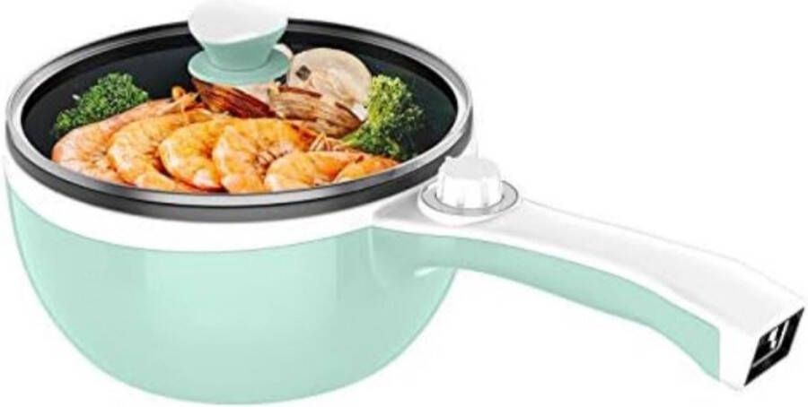 Hotpot pan Hotpot electrisch Hotpot kookpot Groen 1.5L
