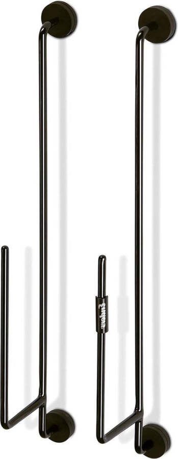 Houder voor grillroosters en grillplaten Universeel gebruik Zwart GRILL MAGS Gasgrill accessoires BBQ opbergen Magnetische houder 135 x 5 x 395 cm