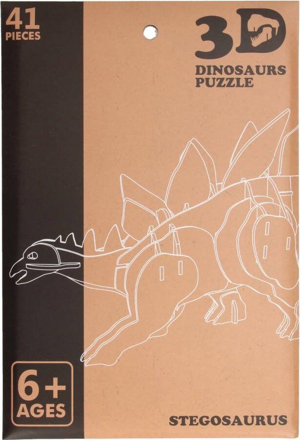 Houten 3D Puzzel Dinosaurus