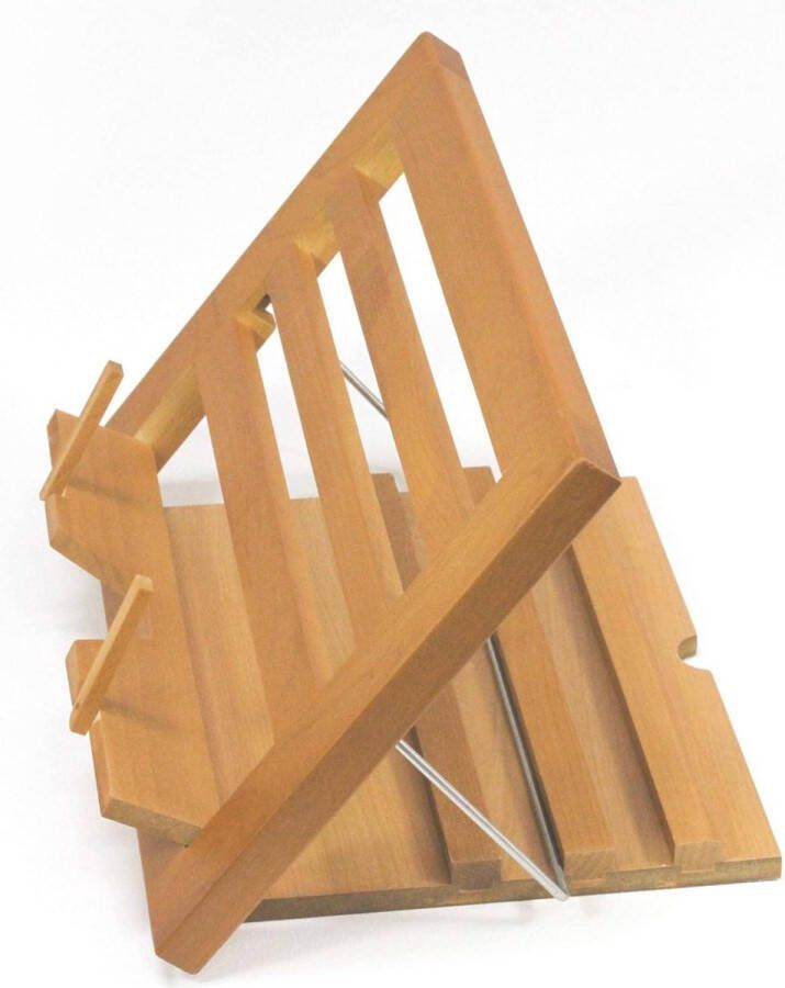Houten Boekenhouder Leesstandaard Kookboekhouder Muziekstandaard Tafelezel Boekensteun Pad-standaard Receptenhouder book stand