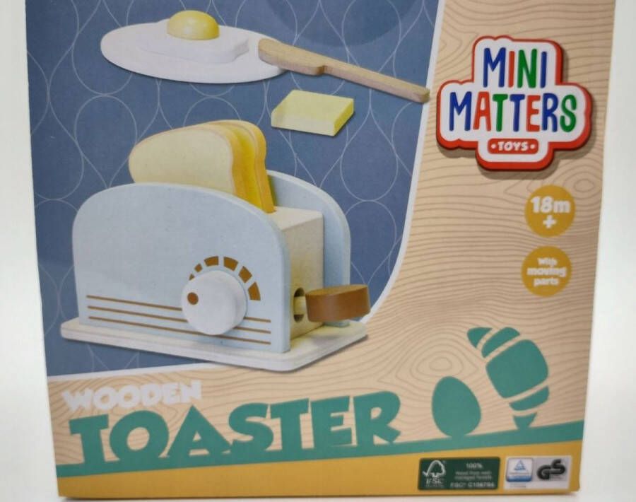 Houten broodrooster mini matters houten speelgoed