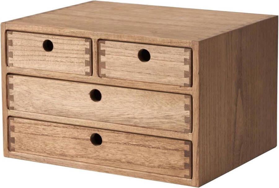 Houten Bureau Organisator met Laden voor Thuis en Kantooropslag