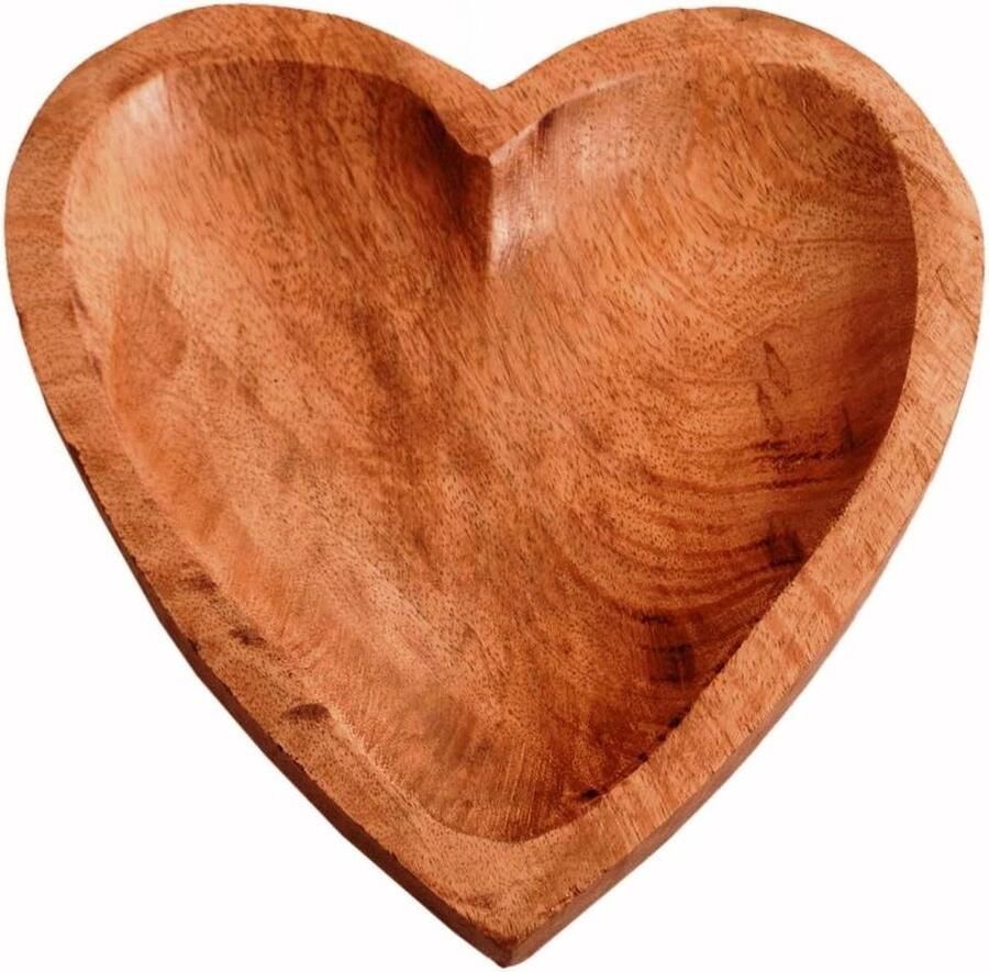 Houten dienblad Kleine plaat voor snacks koekjes fruit of eindjes (11289)