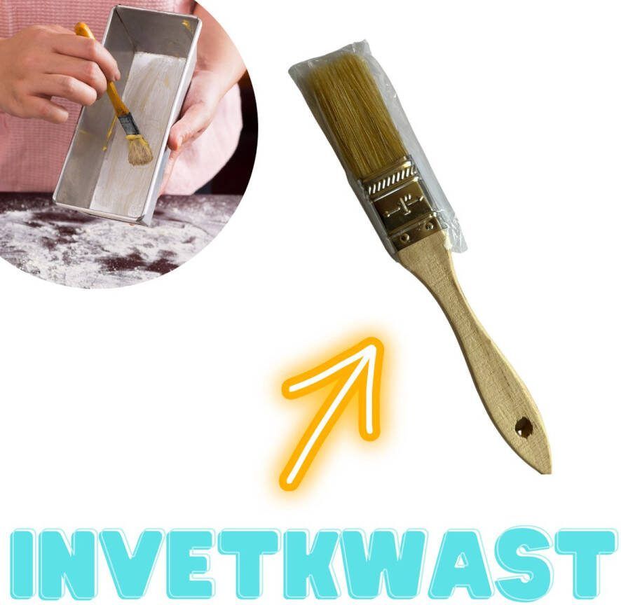 Houten invetkwast Bakkwast Barbecue kwast Oliekwast Insmeren Keukengrei accesoire Keukenkwastje Marinade BBQ