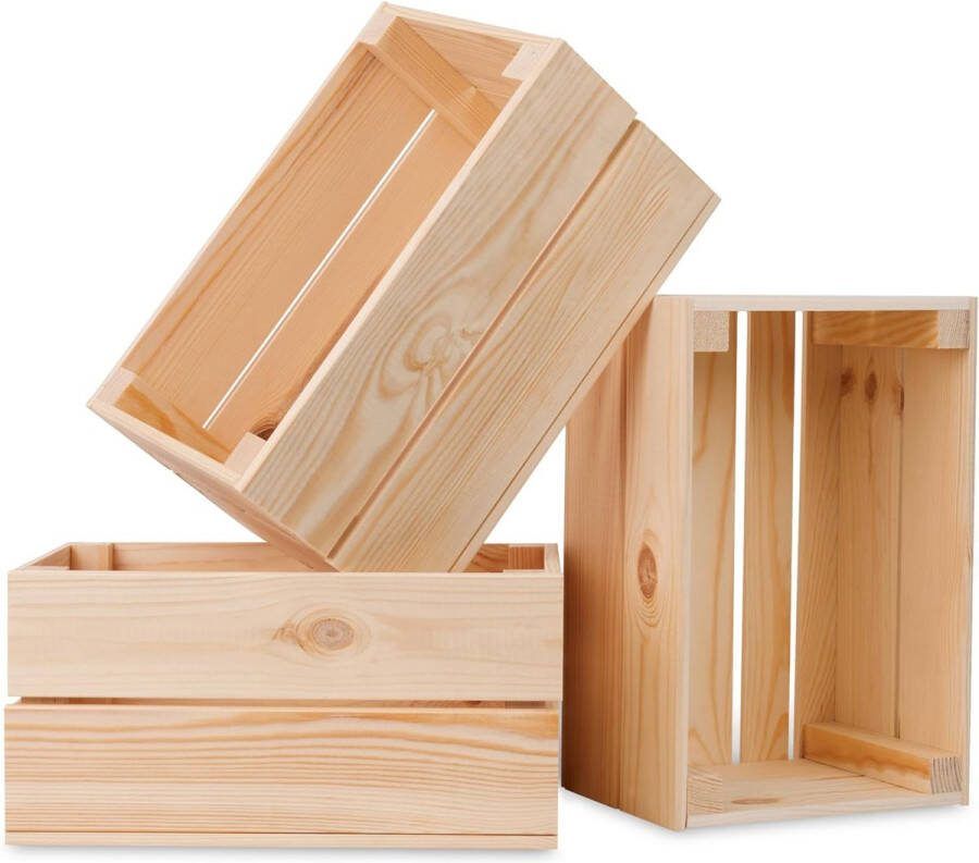 Houten kist mini vintage natuur 30x20x15 houten wijnkisten fruitkist houten kist decoratieve houten kisten houten kist klein kist