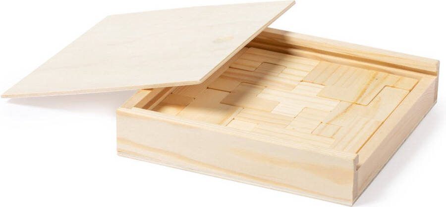 Houten puzzel behendigheidsspel Blokjes Vormen Blokpuzzel Geduldspelletjes 13 stukken