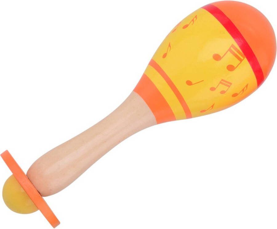 Houten Sambabal Geel Samba Bal Hout Baby Peuter Speelgoed