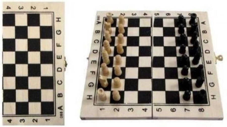 Houten schaakbord 21x21 cm