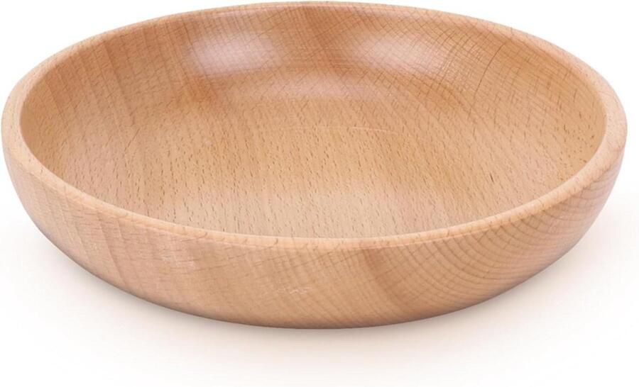Houten Slakom Serveerschaal voor Salade Fruit Dessert Taart 20cm friut basket