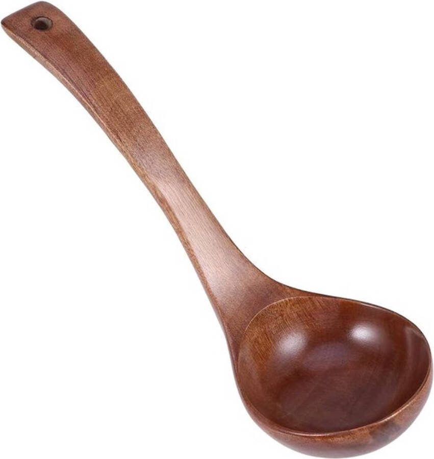Houten Soeplepel met Lang Handvat Kookgerei 28 cm